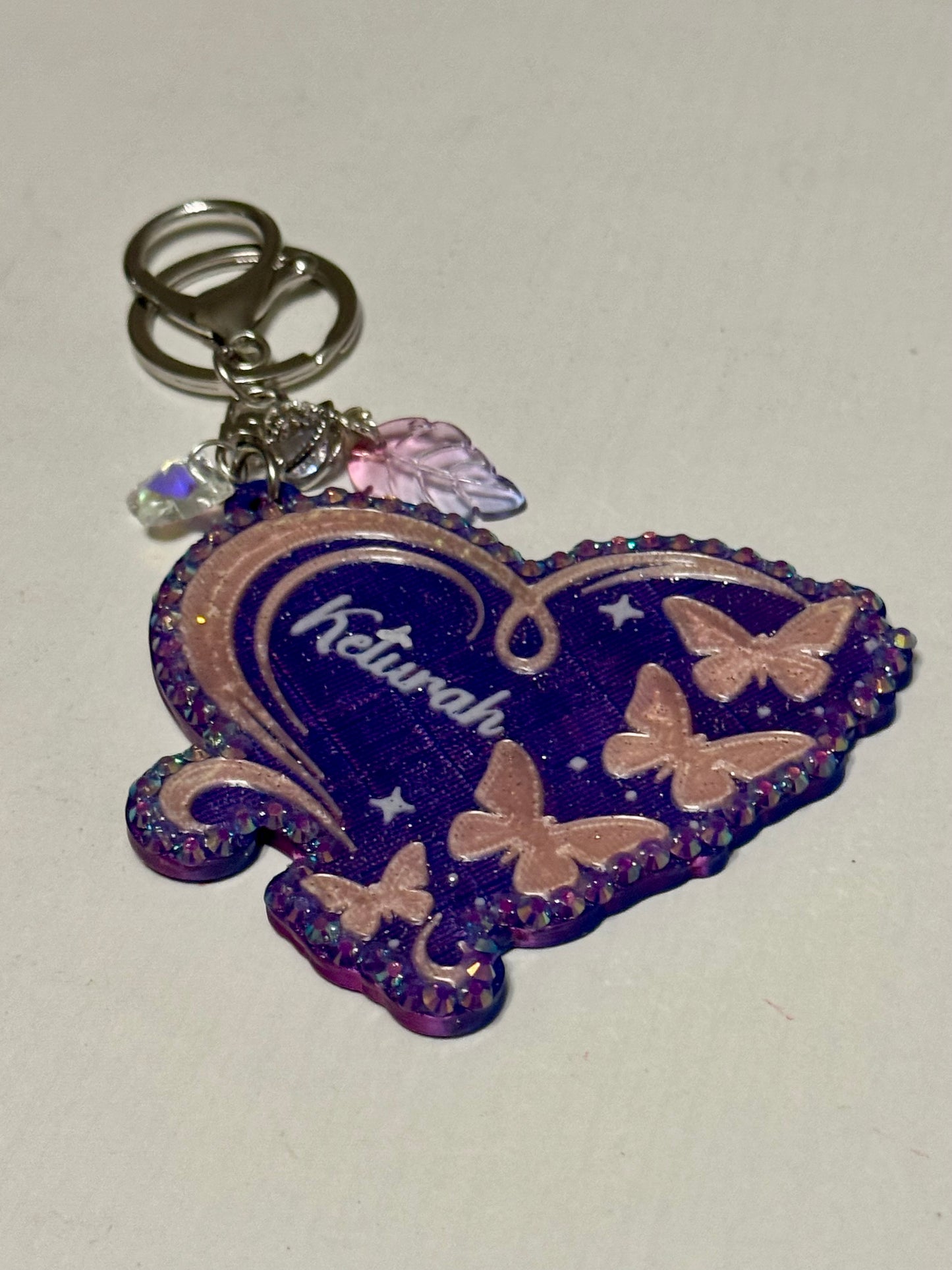 I Heart Butterflies Backpack / Luggage Tag