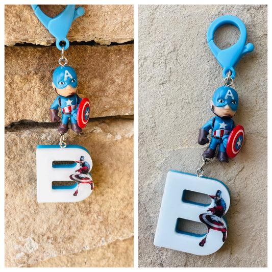 Captain America Backpack Tag