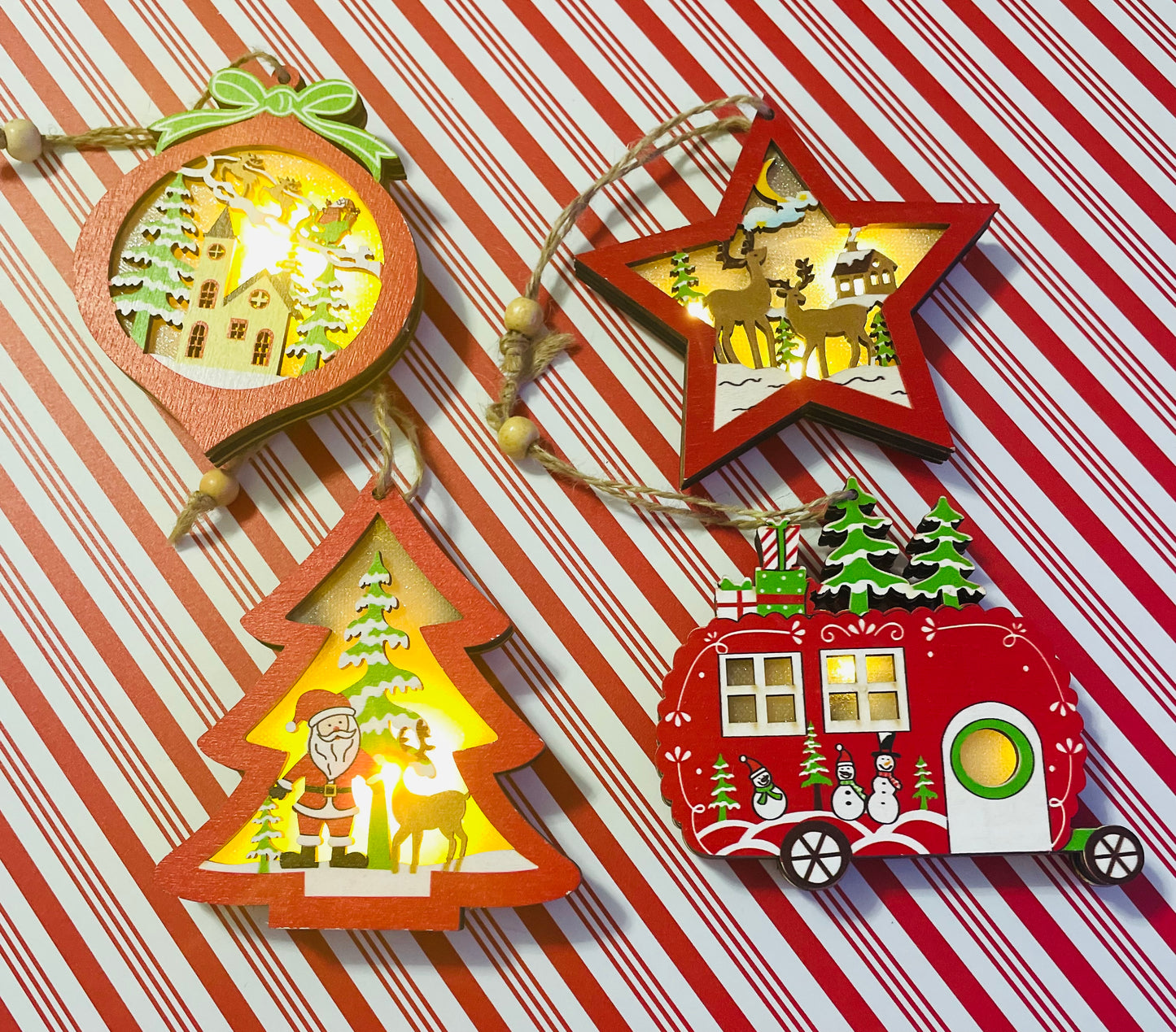 Light Up Christmas Ornaments