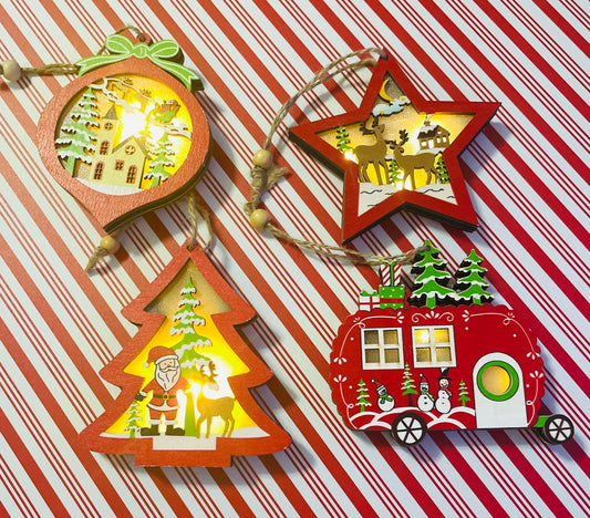 Light Up Christmas Ornaments