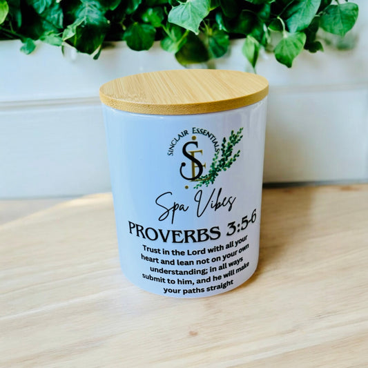 Proverbs 3:5-6 Candle