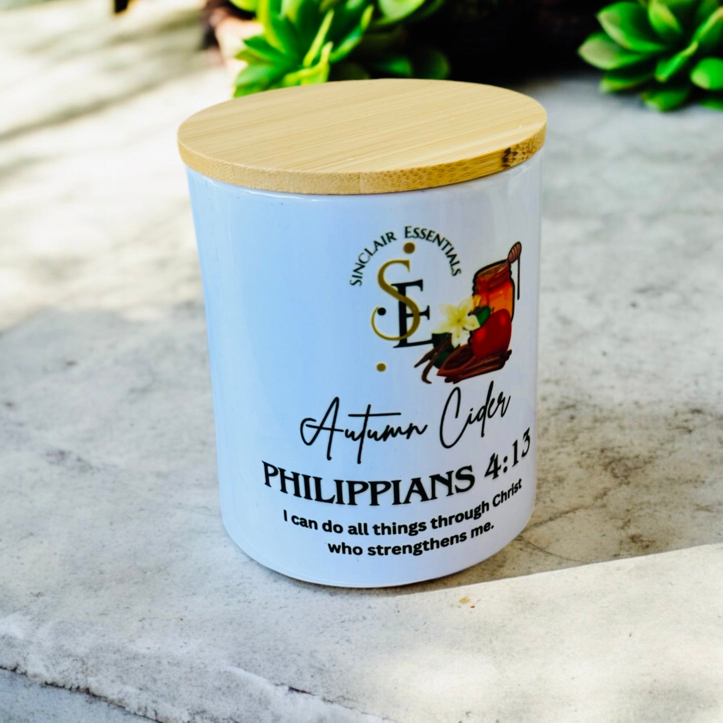 Philippians 4:13 Candle