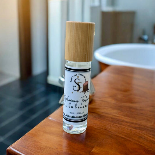 Mahogany Teakwood Cologne Roller