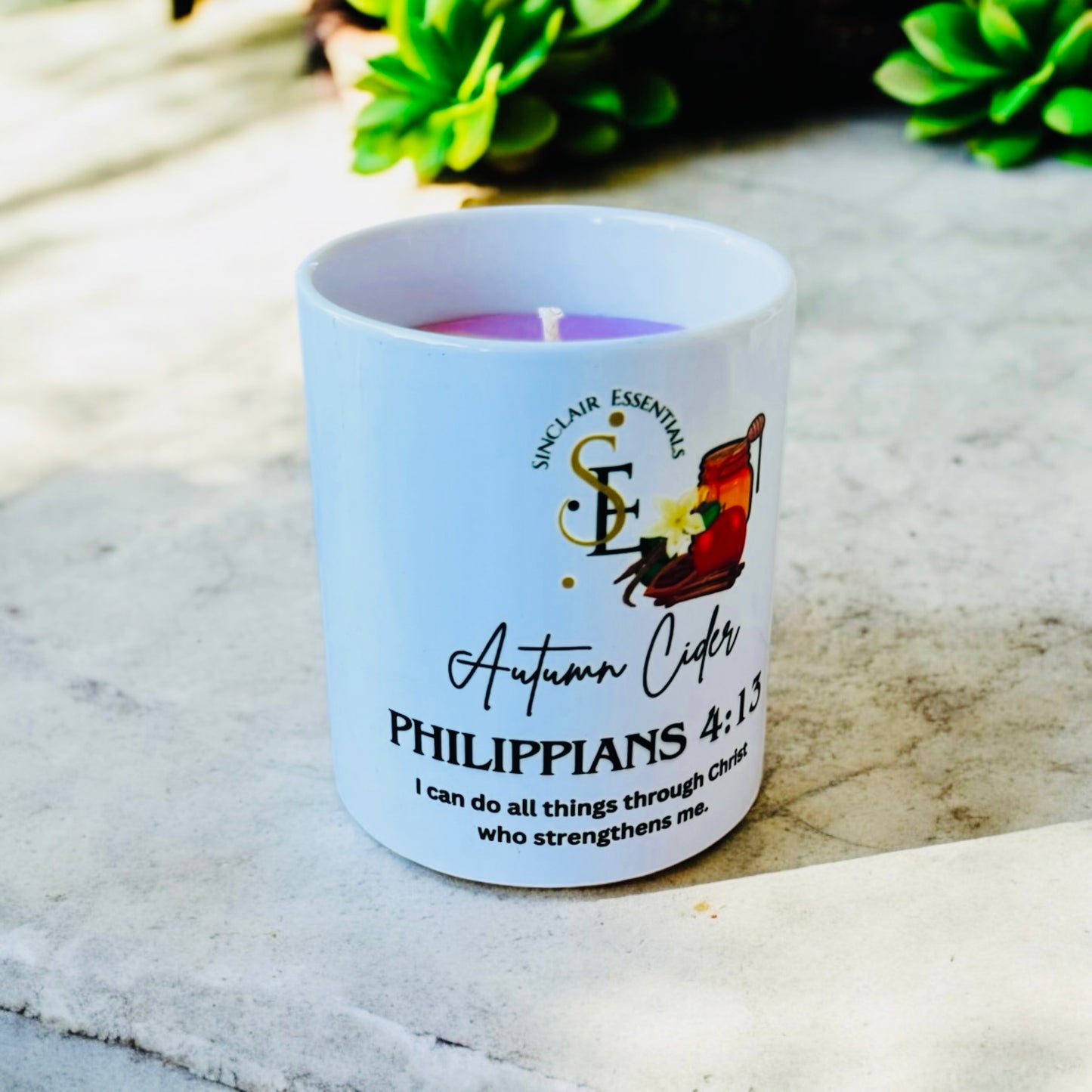 Philippians 4:13 Candle