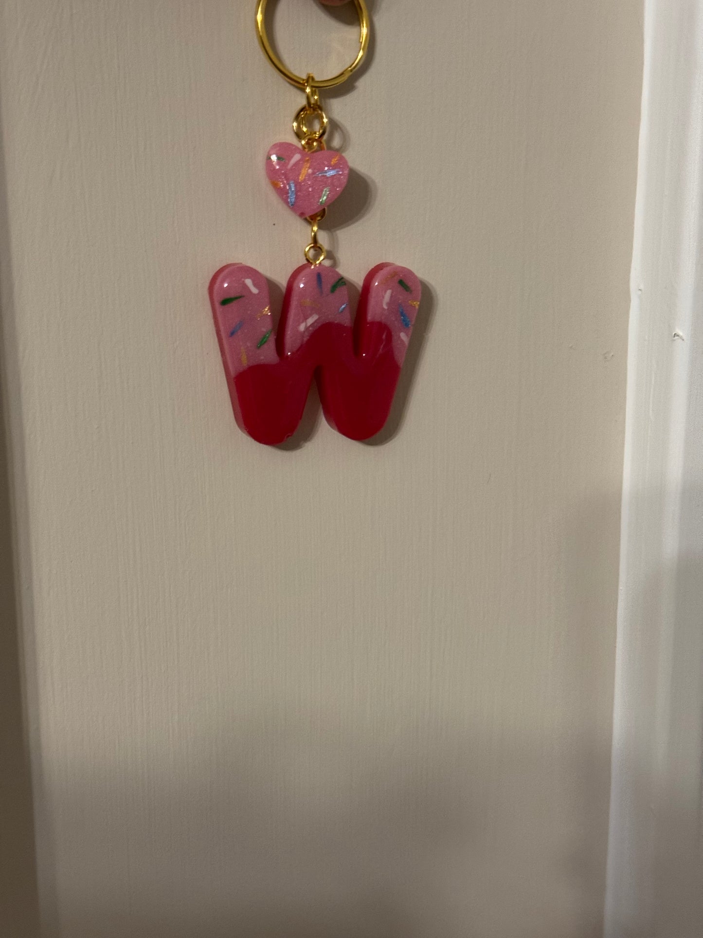 Sweet Treats Initial Keychain / Bag Tag