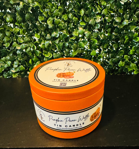 8 oz Pumpkin Pecan Hand Poured Tin Candle