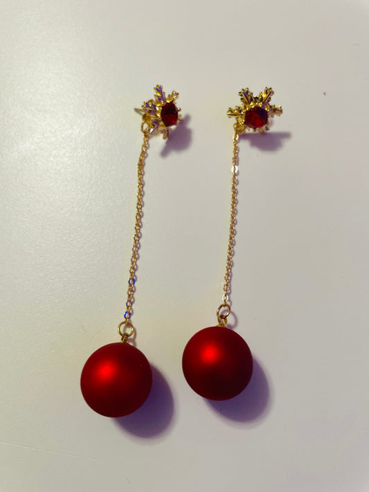 Red & Gold Earrings