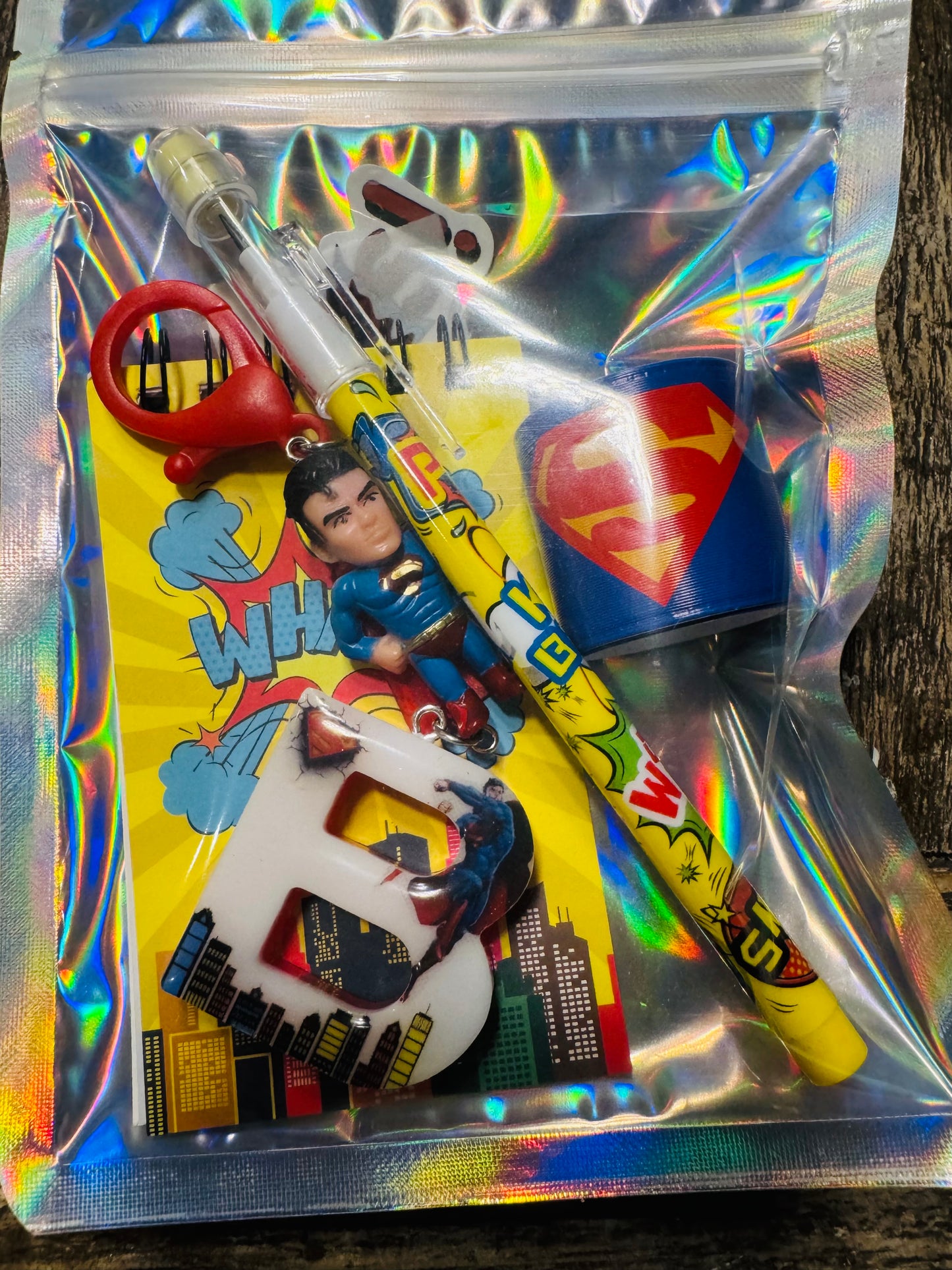 Superman Backpack Tag