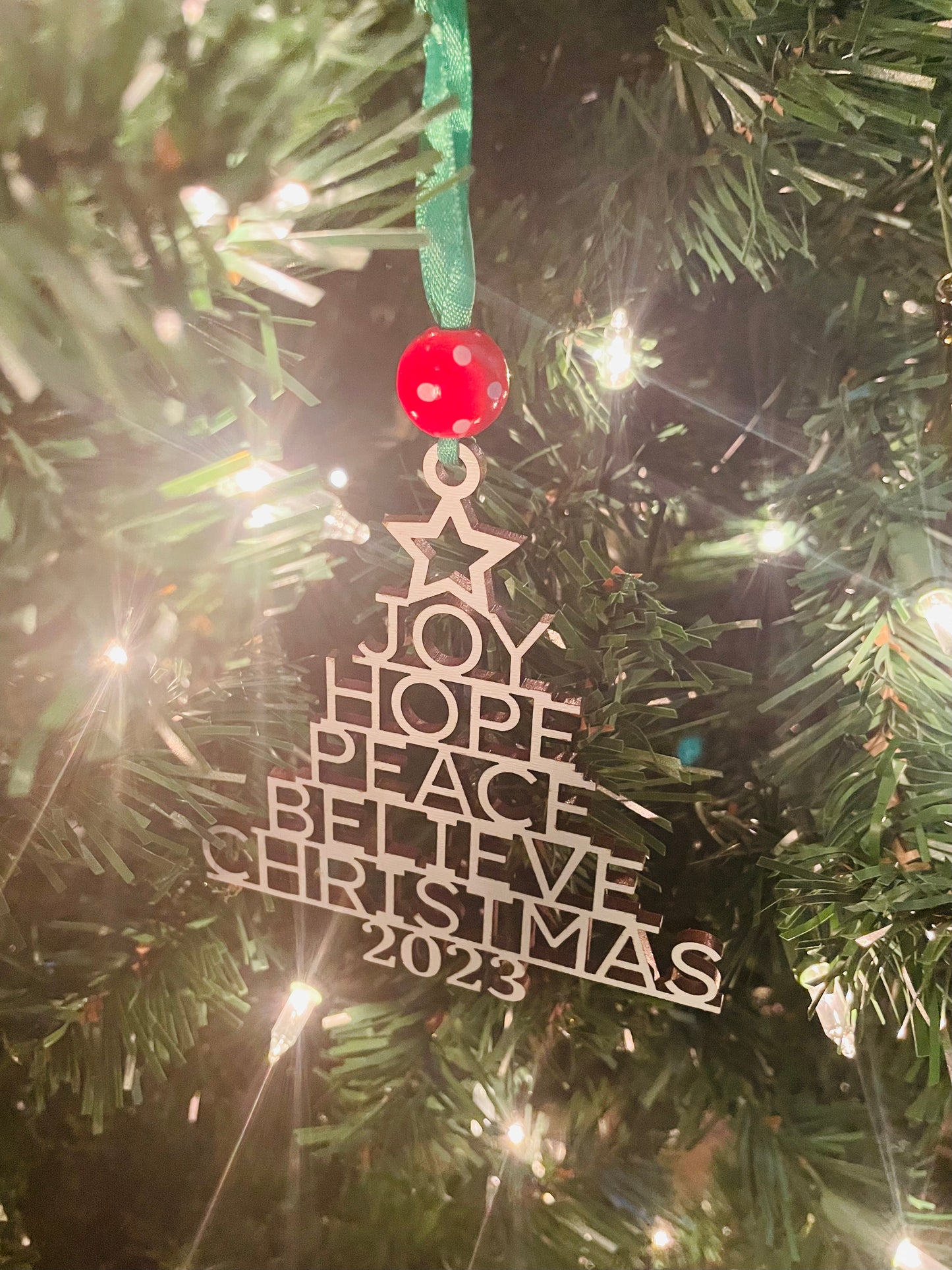 Word Tree Ornament