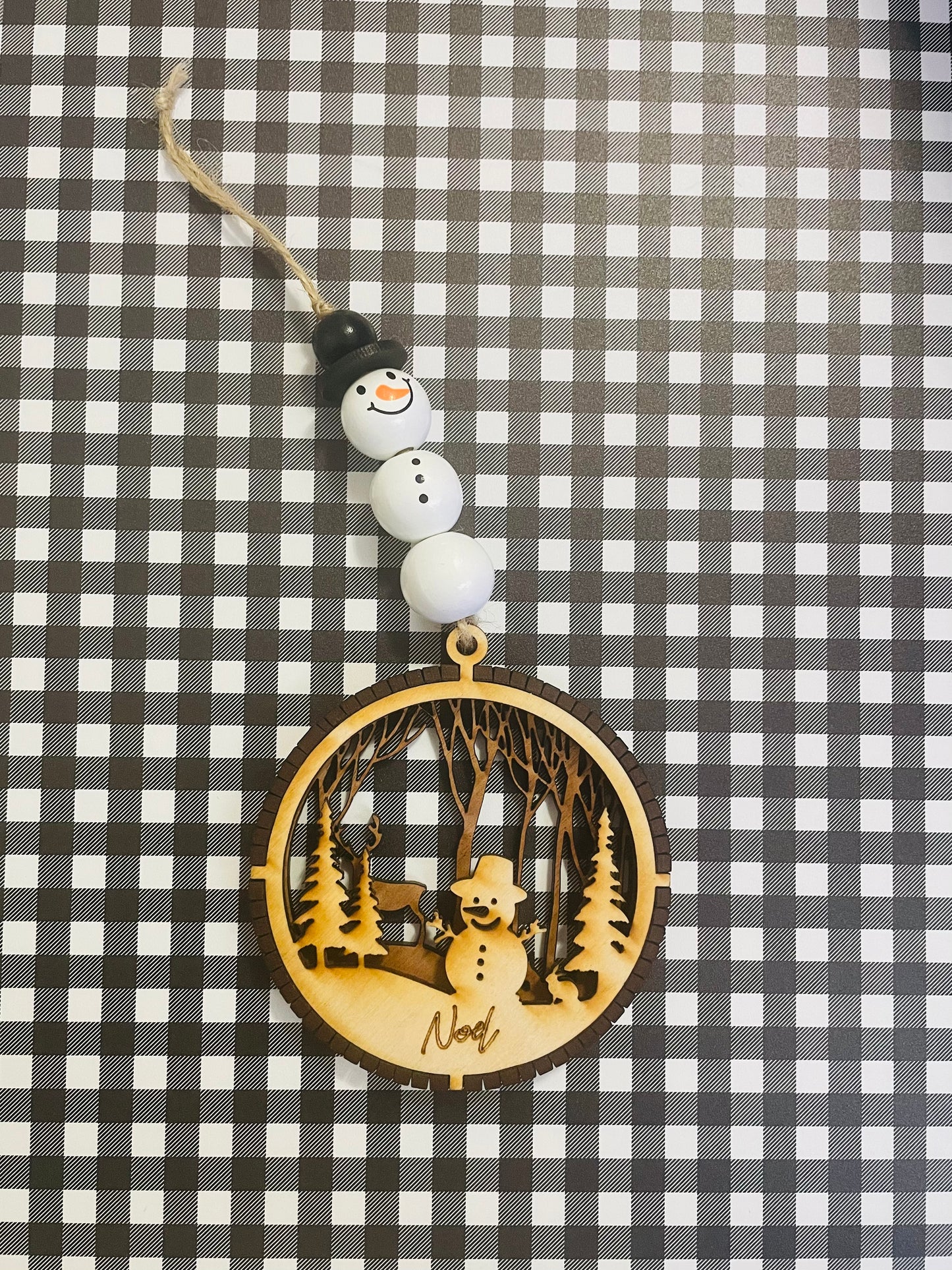 3D Snowman Ornament