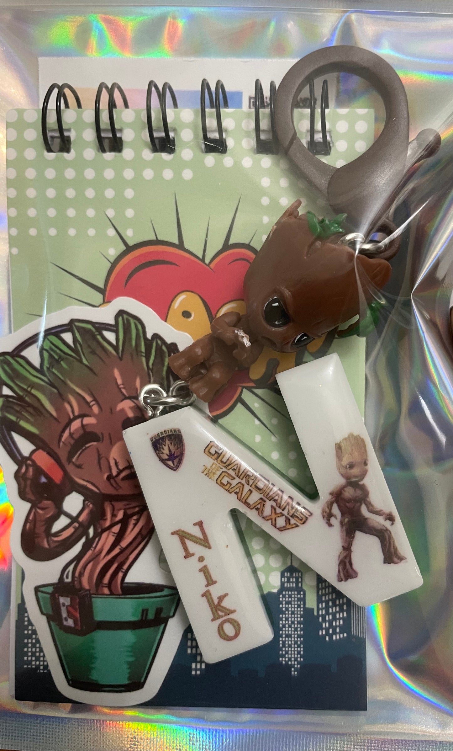 Groot Backpack Tag