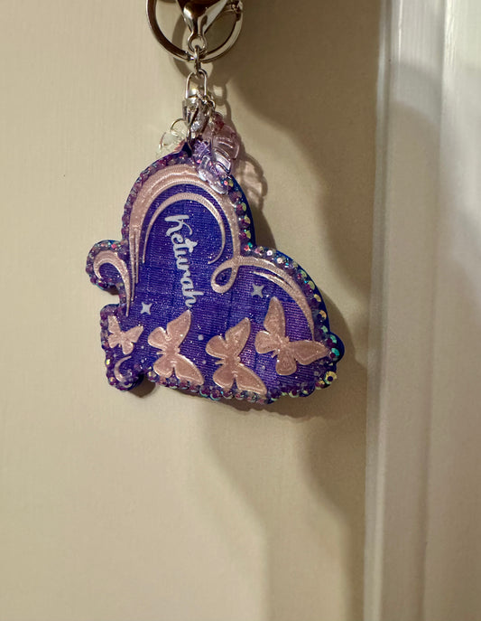 I Heart Butterflies Backpack / Luggage Tag