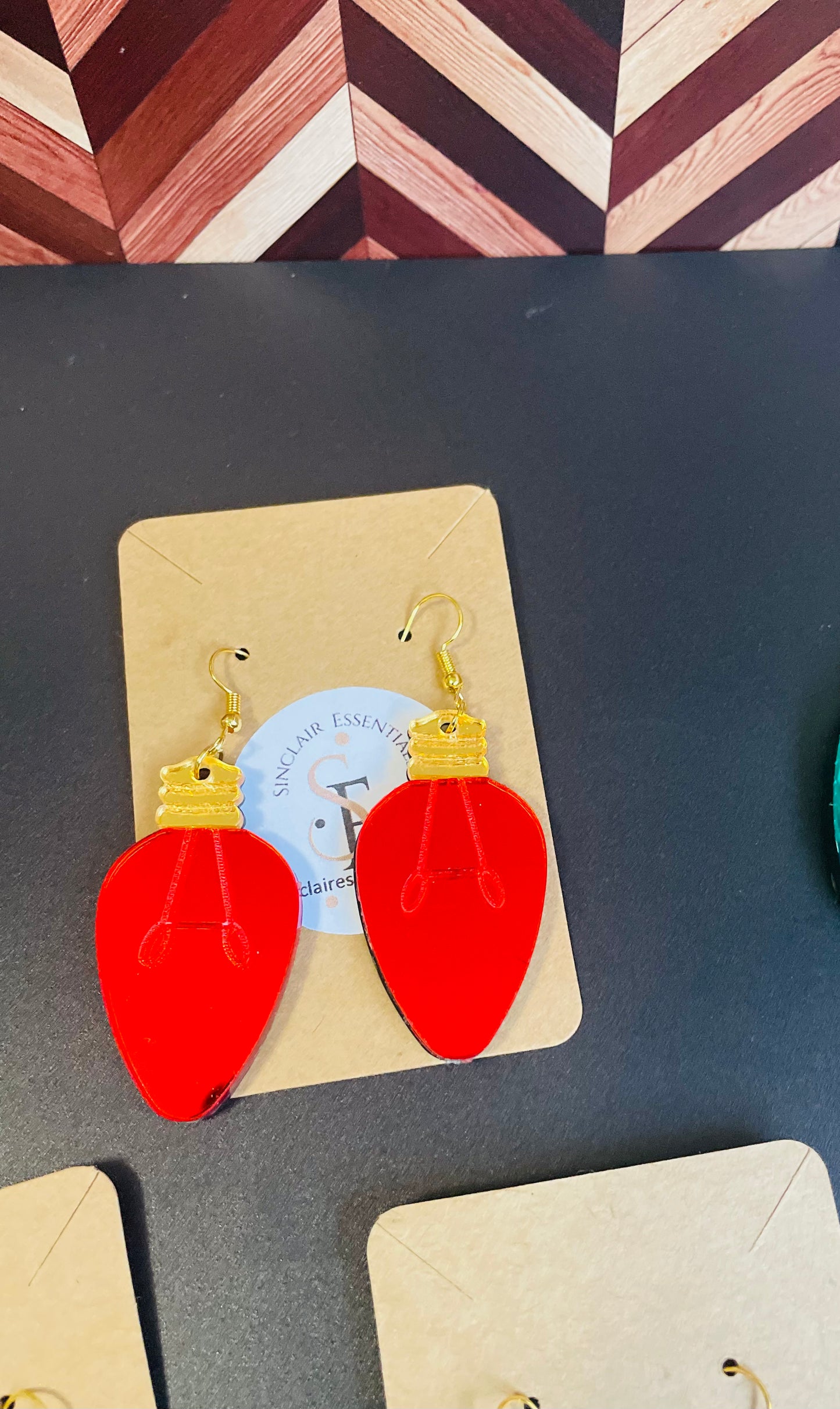 Christmas Lightbulb Earrings