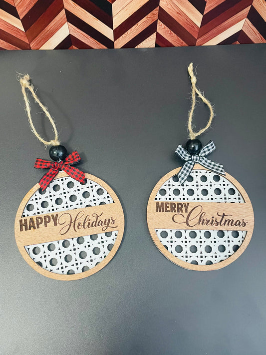 Holiday Lattice Ornaments