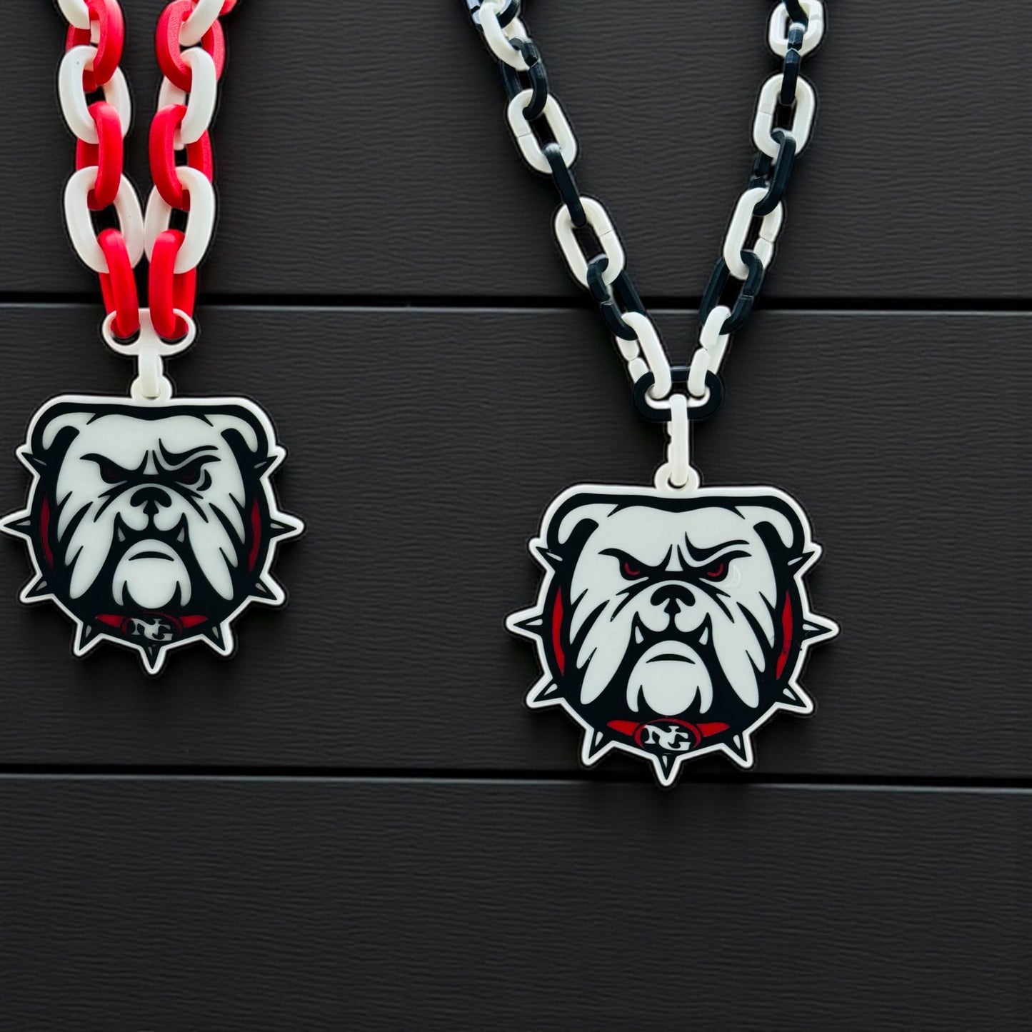 North Gwinnett Bulldog Hype Chain | Custom Spirit Chain Necklace | Medium or Large Pendant