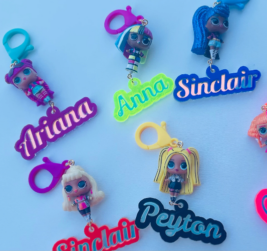 Doll Name Tag for Backpack