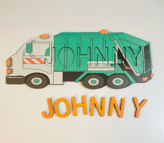 Garbage Truck Name Puzzle