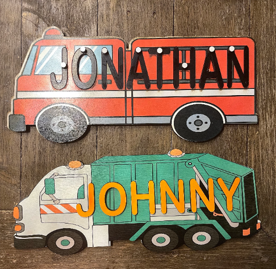 Garbage Truck Name Puzzle