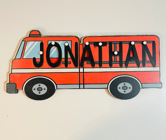 Firetruck Name Puzzle