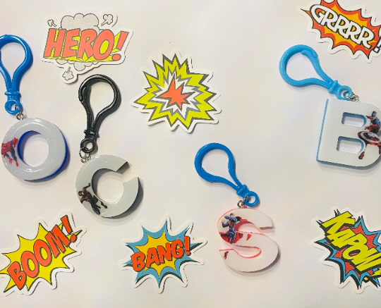 Superhero Backpack Tag