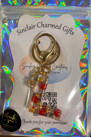 Color Bubbles Keychain Red